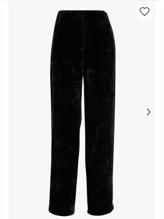 Vince Pants - Vince black velvet wide leg pant NWT Size L/G